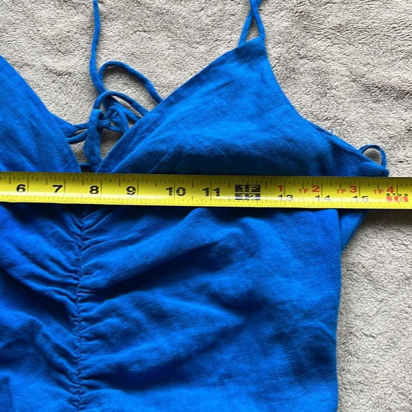 ZARA Linen Blend Mini Dress - Picture 10 of 14